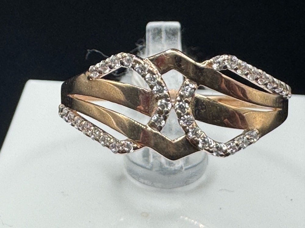 КОЛКМИ585 КОЛЬЦО С КАМНЯМИ (Au 585)