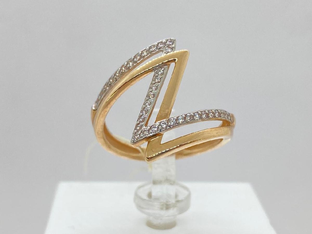 КОЛЬЦО С КАМНЯМИ (Au 585)