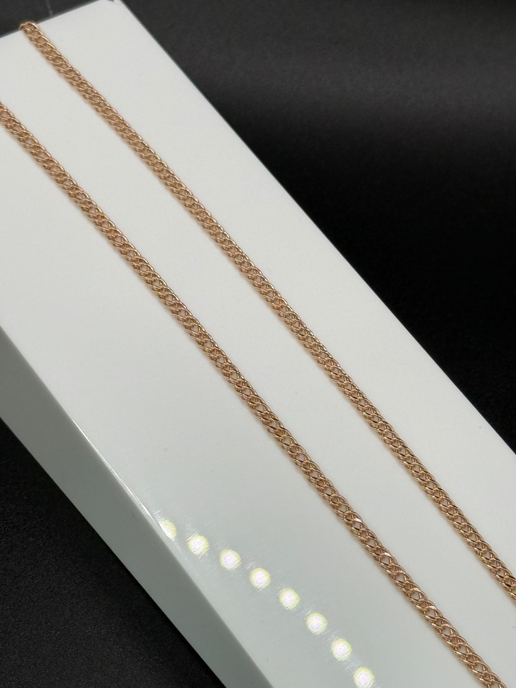 ЦЕПЬ ПУСТОТЕЛАЯ Ромб двойной (Au 585)