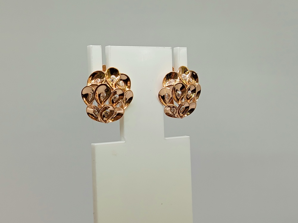 СЕРЬГИ С КАМНЯМИ (Au 585)