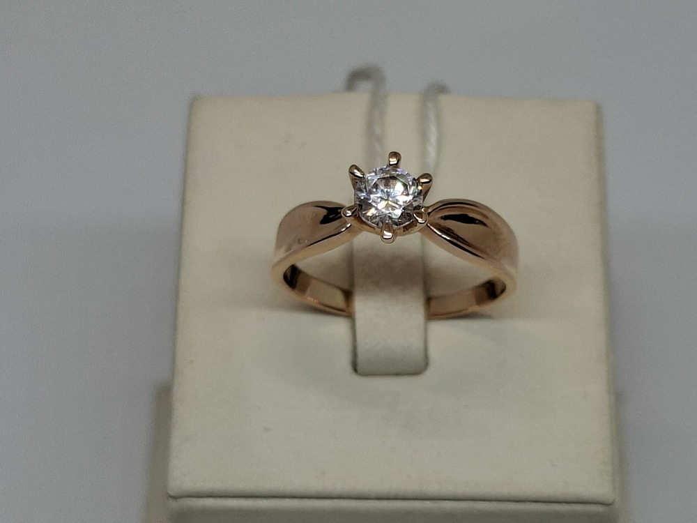 КОЛКМ585 КОЛЬЦО С КАМНЕМ (Au 585)