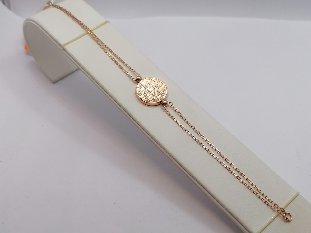 БРАСЛЕТ ПУСТОТЕЛЫЙ Фантазия Au 585