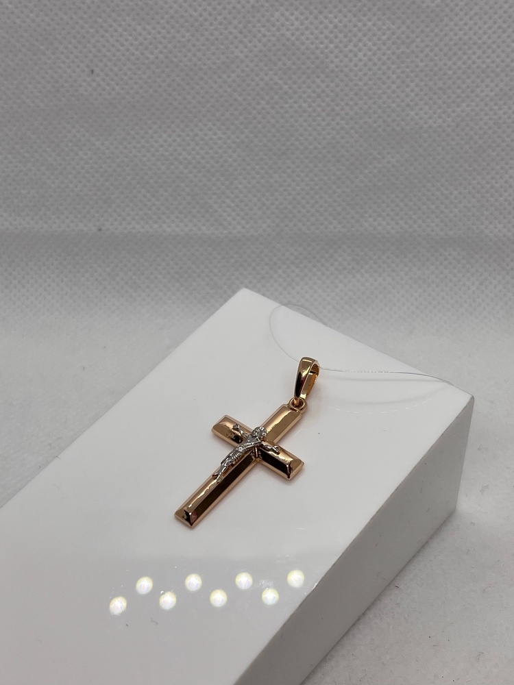 ПОДВЕСКА КРЕСТ без камня (Au 585)