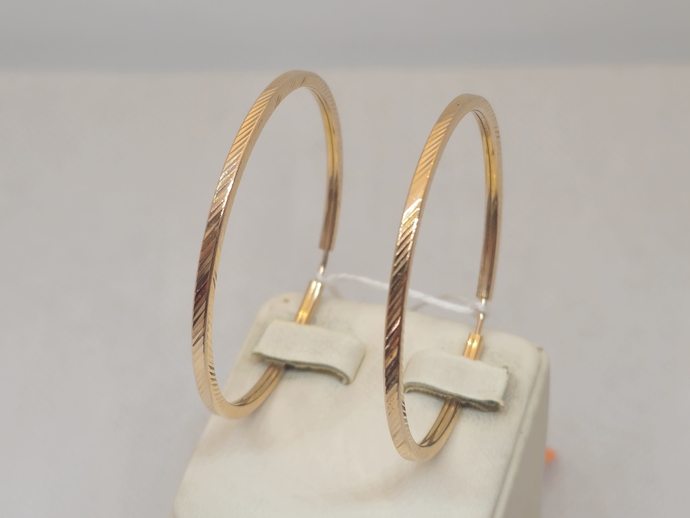 СКОН585 СЕРЬГИ КОНГО (Au 585)