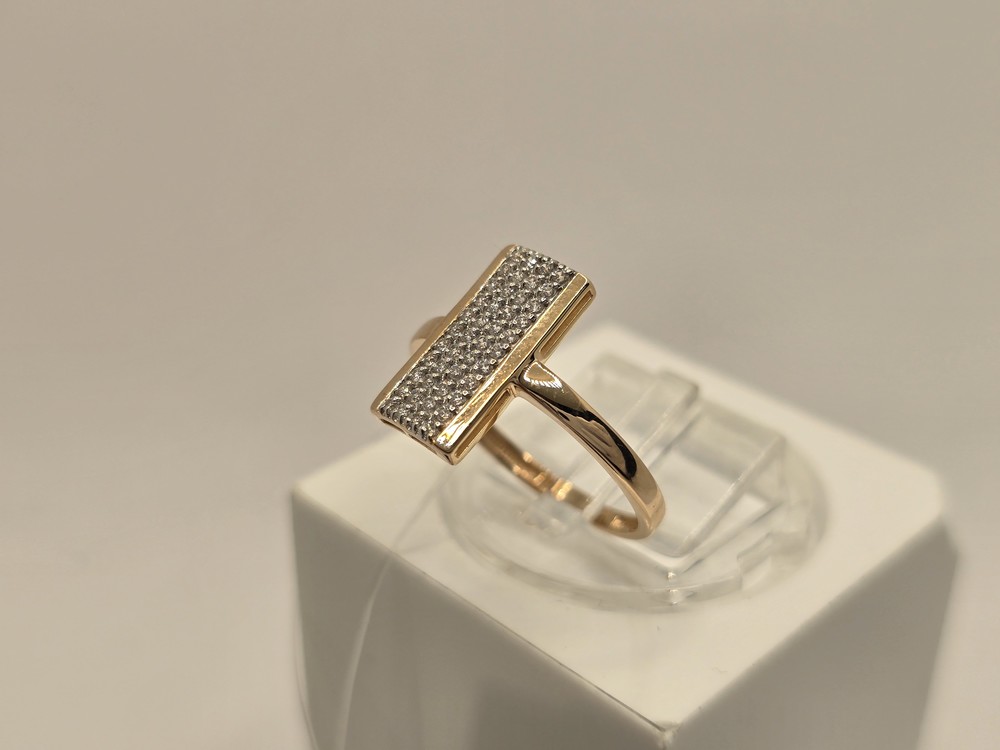 КОЛЬЦО С КАМНЯМИ (Au 585)