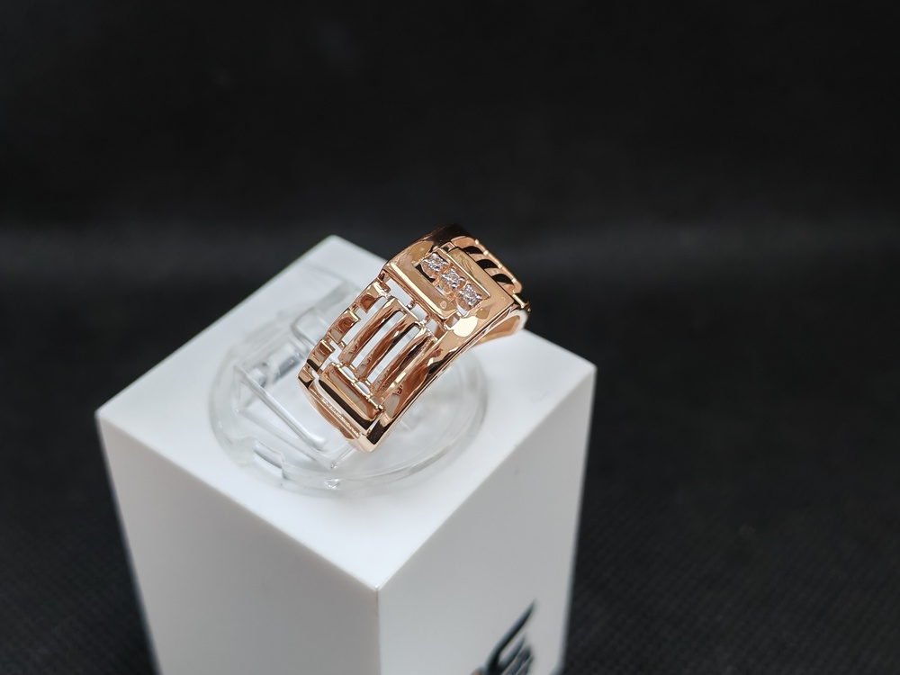 КОЛЬЦО С КАМНЯМИ (Au 585)