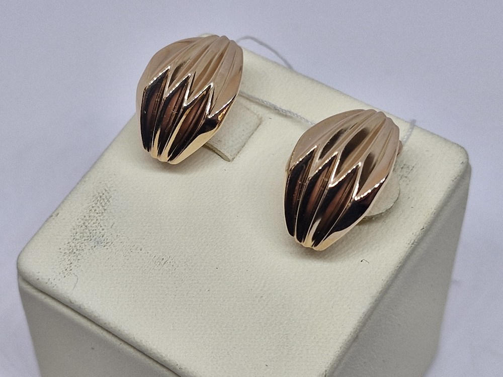 СБКМ585 СЕРЬГИ БЕЗ КАМНЯ (Au 585)