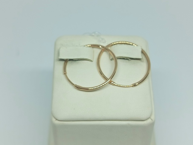 СЕРЬГИ КОНГО без камня (Au 585)