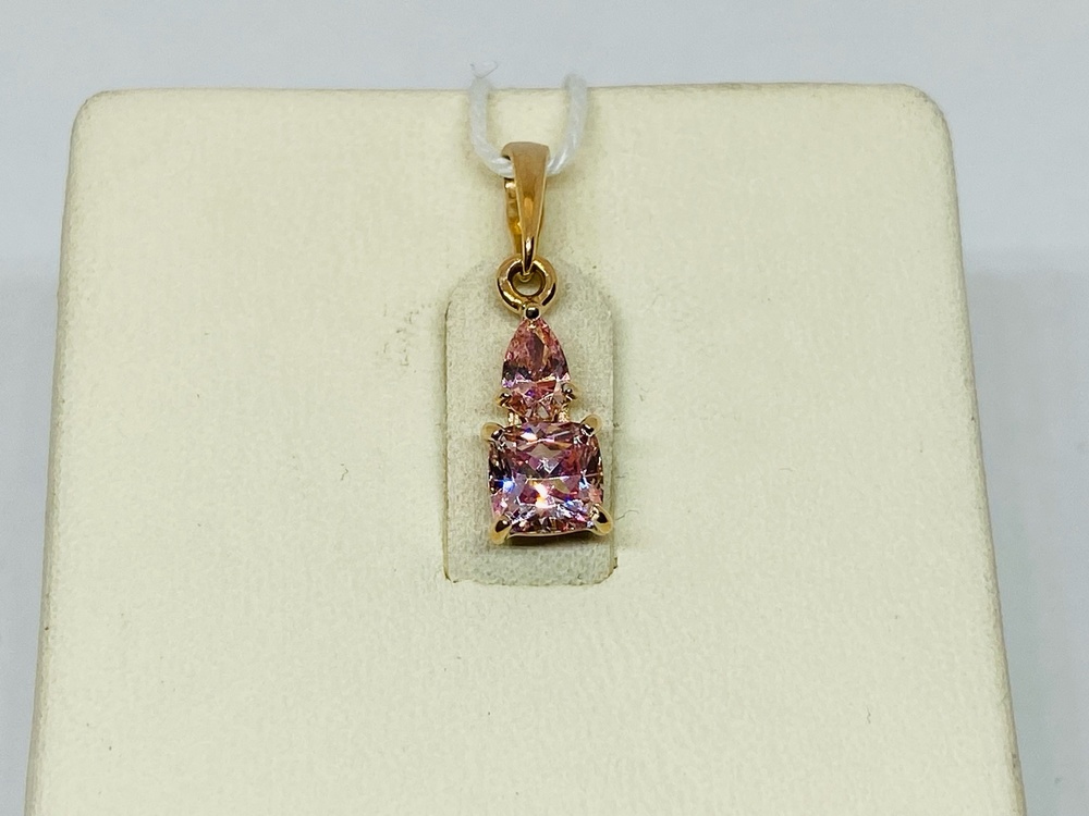 ПОДКМИ585 ПОДВЕСКА С КАМНЯМИ (Au 585)