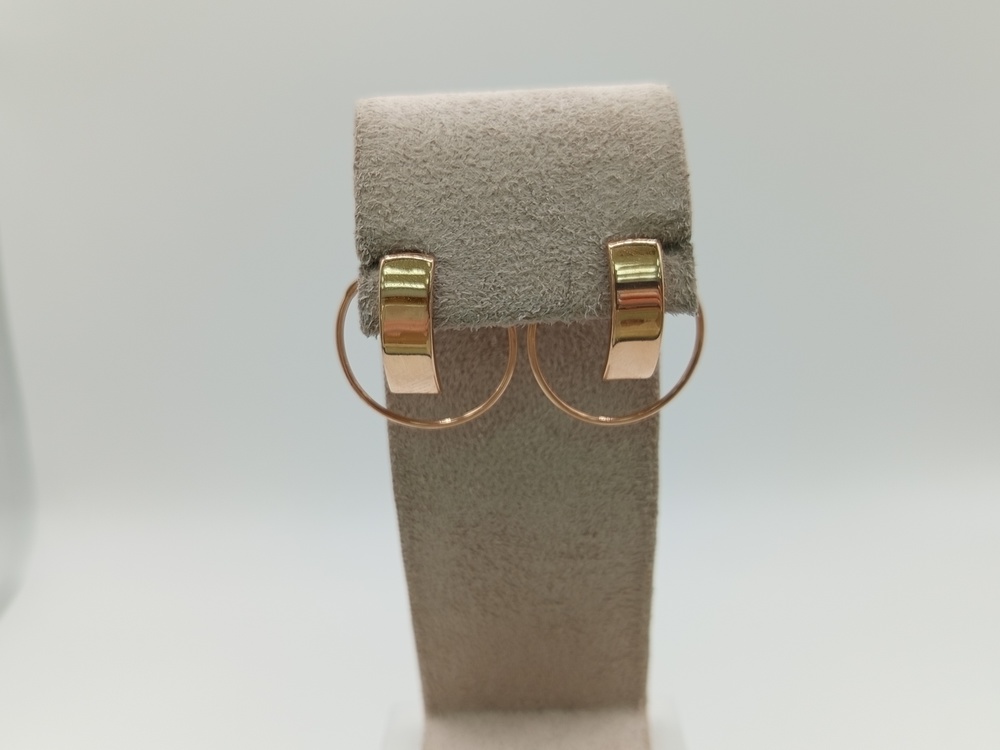 СЕРЬГИ БЕЗ КАМНЯ (Au 585)