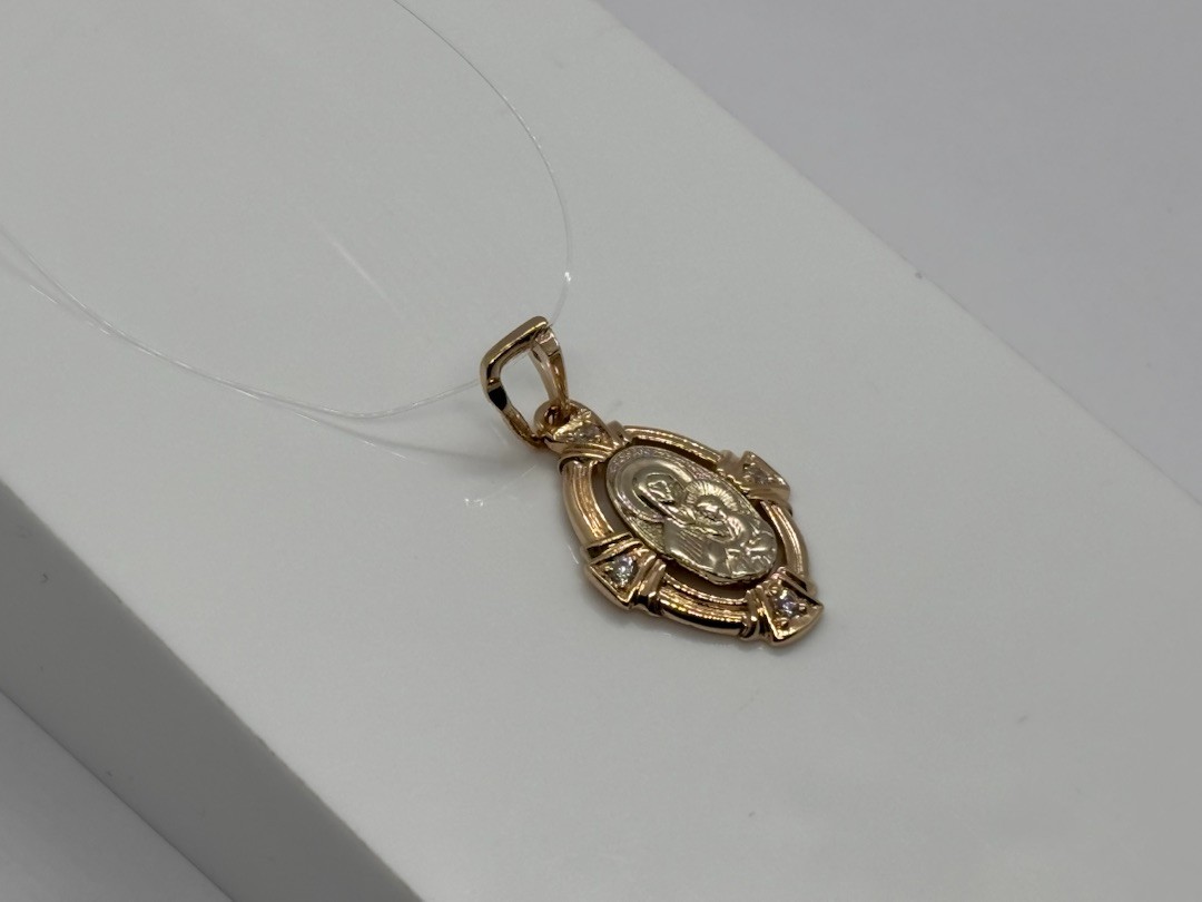 ПОДВЕСКА ИКОНА с камнями (Au 585)