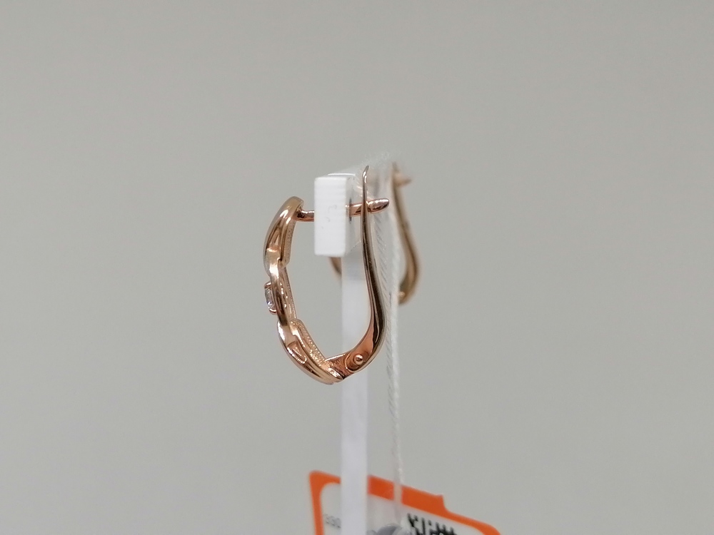 СКМИ585 СЕРЬГИ С КАМНЯМИ (Au 585)