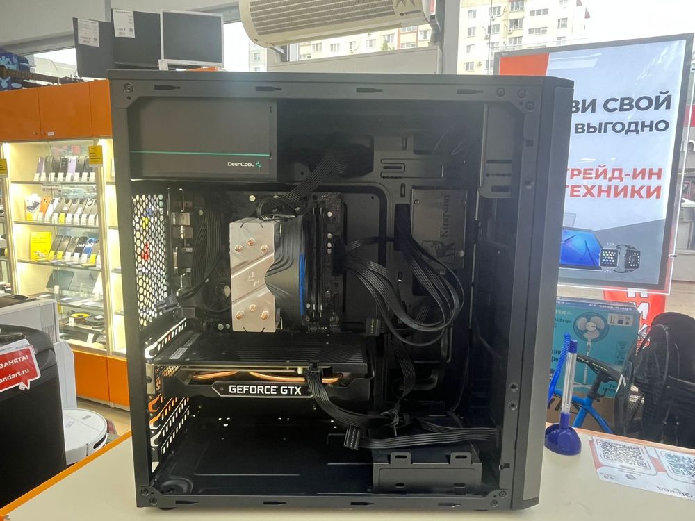 Системный блок DEXP; Ryzen 5 3600, GeForce GTX 1660 Super, 16 Гб, 500 Гб, Нет