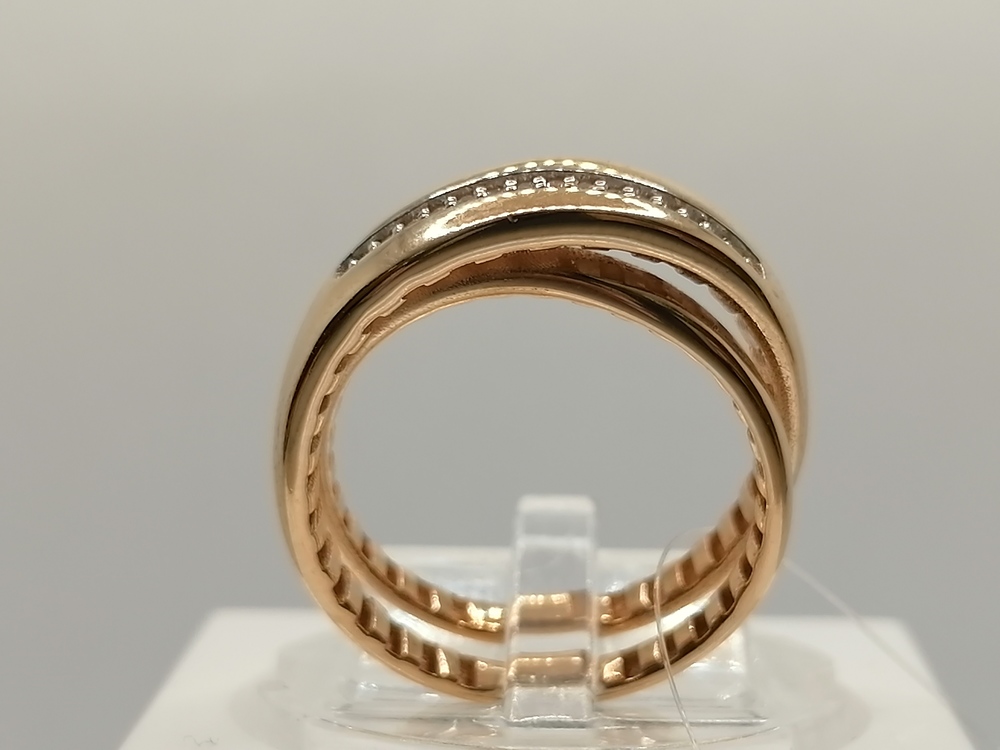 КОЛЬЦО С КАМНЯМИ (Au 585)