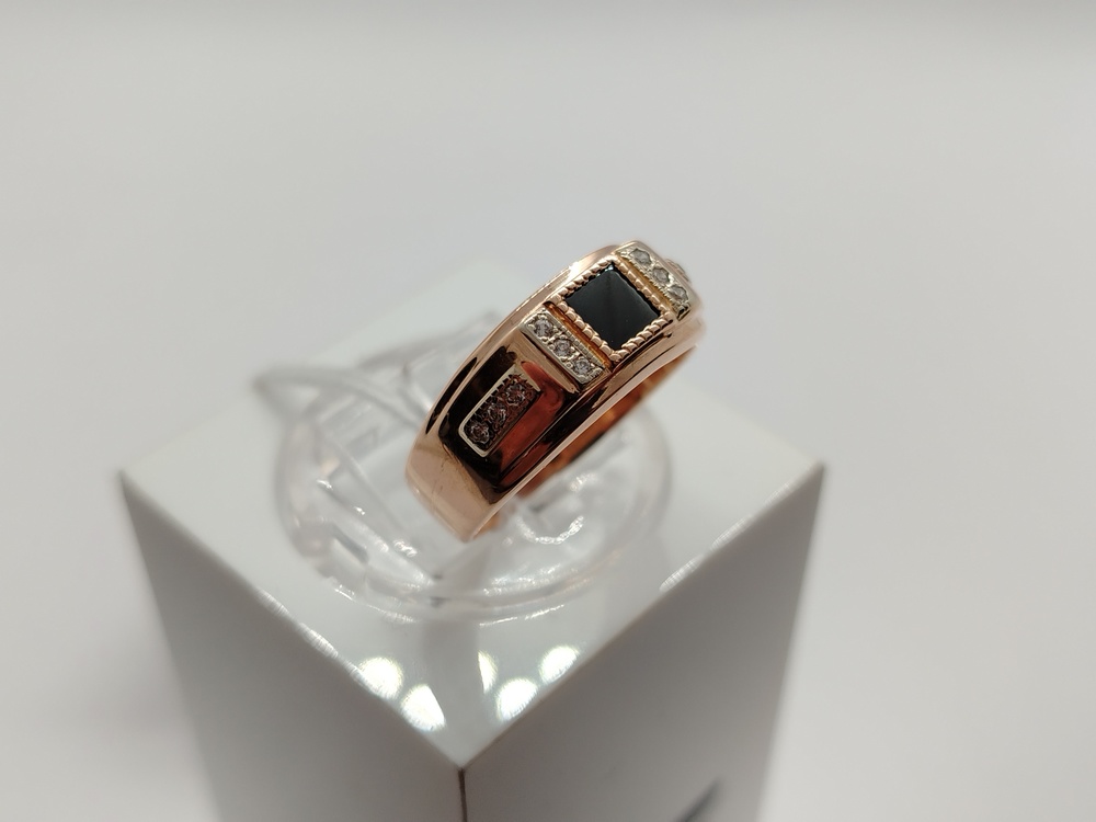 ПЕЧАТКА С КАМНЯМИ (Au 585)