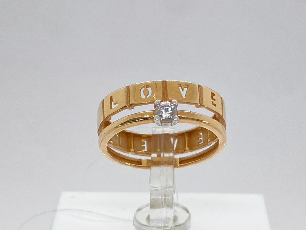 КОЛЬЦО С КАМНЕМ (Au 585)