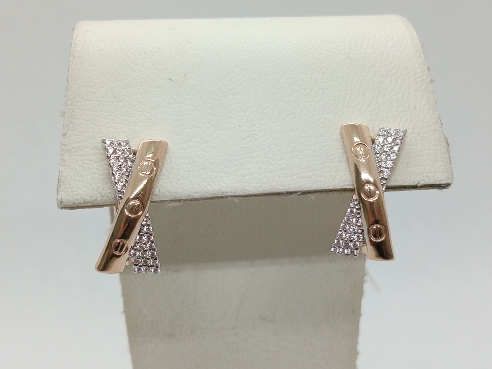 СЕРЬГИ С КАМНЯМИ (Au 585)