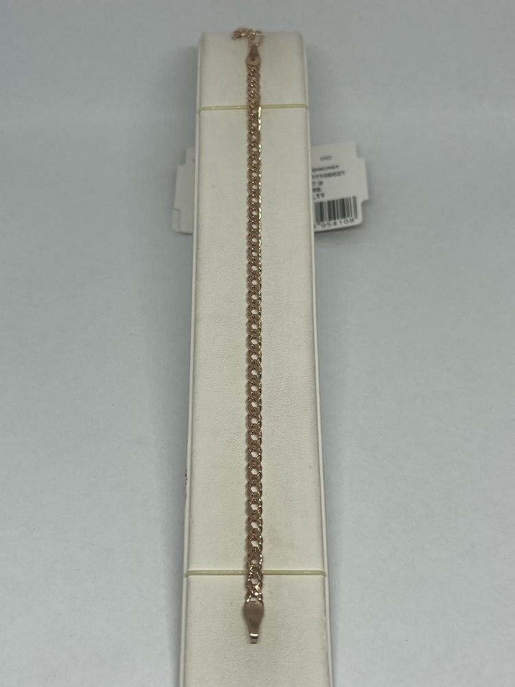 БРАСЛЕТ ПУСТОТЕЛЫЙ Ромб двойной (Au 585)