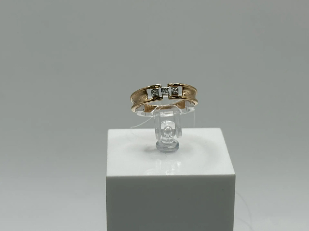 КОЛЬЦО С КАМНЯМИ (Au 585)