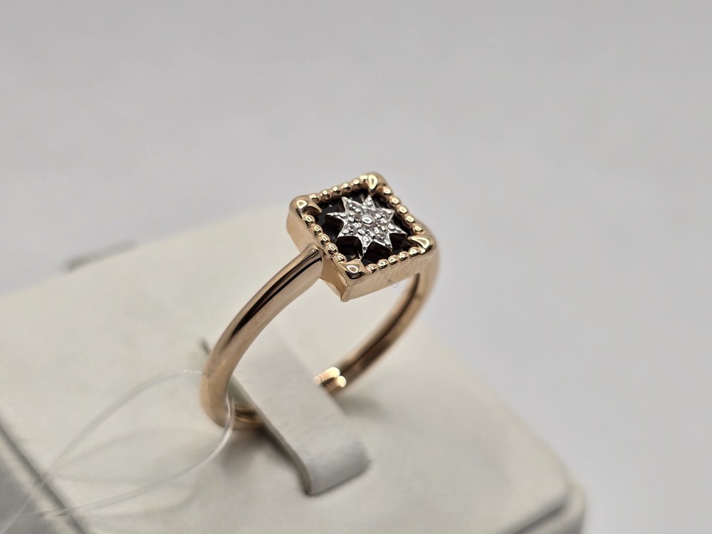 КОЛЬЦО С КАМНЯМИ (Au 585)