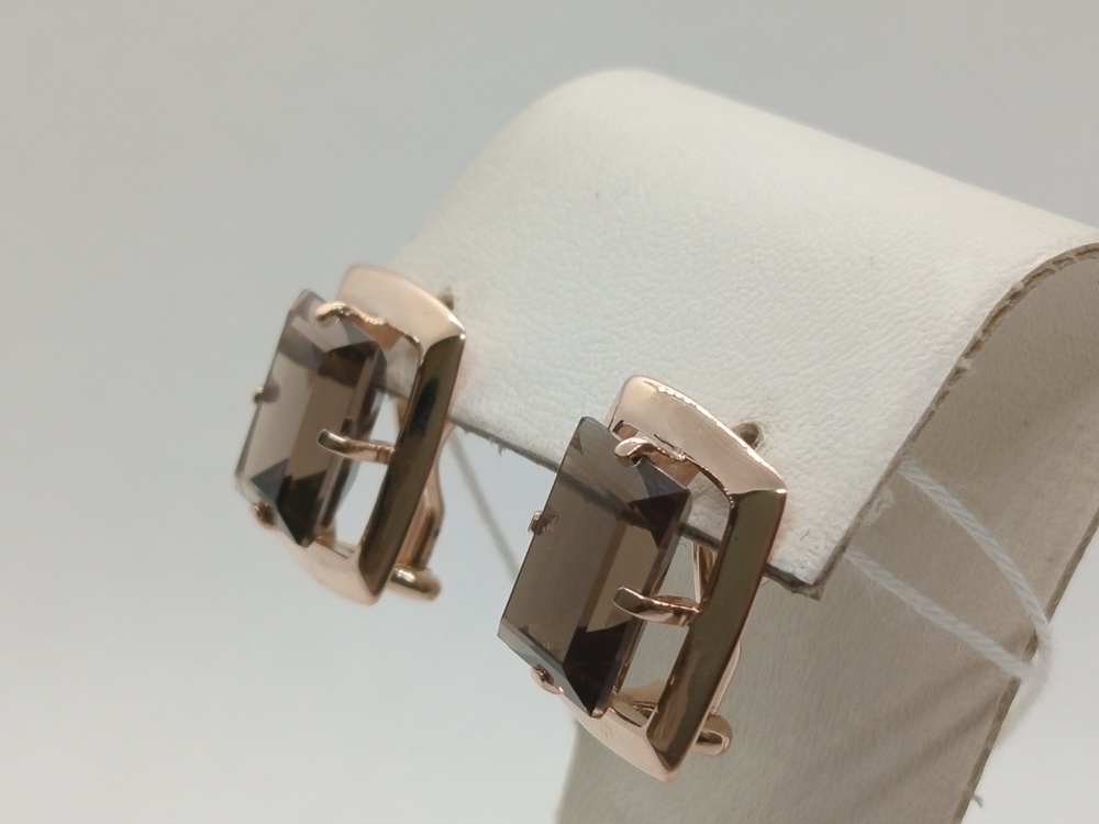 СЕРЬГИ С КАМНЕМ (Au 585)