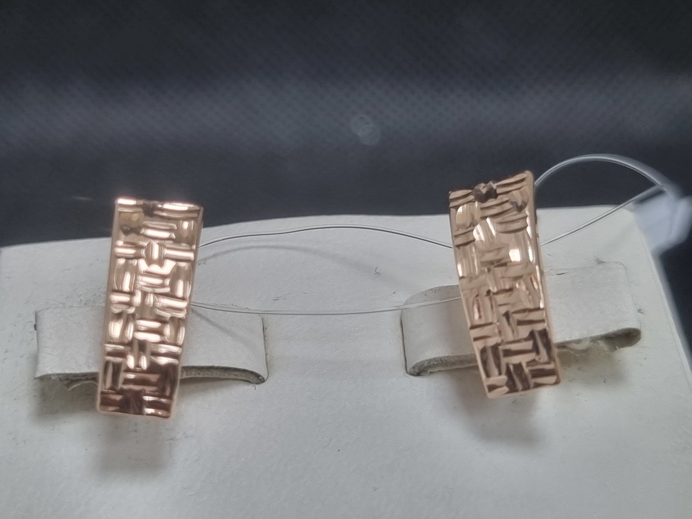 СЕРЬГИ БЕЗ КАМНЯ (Au 585)