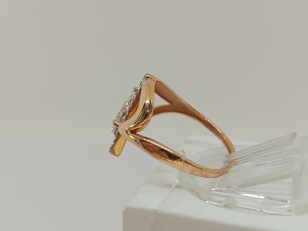 КОЛЬЦО С КАМНЯМИ (Au 585)