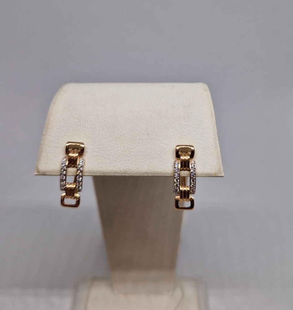 1206554 СЕРЬГИ С КАМНЯМИ (Au 585)