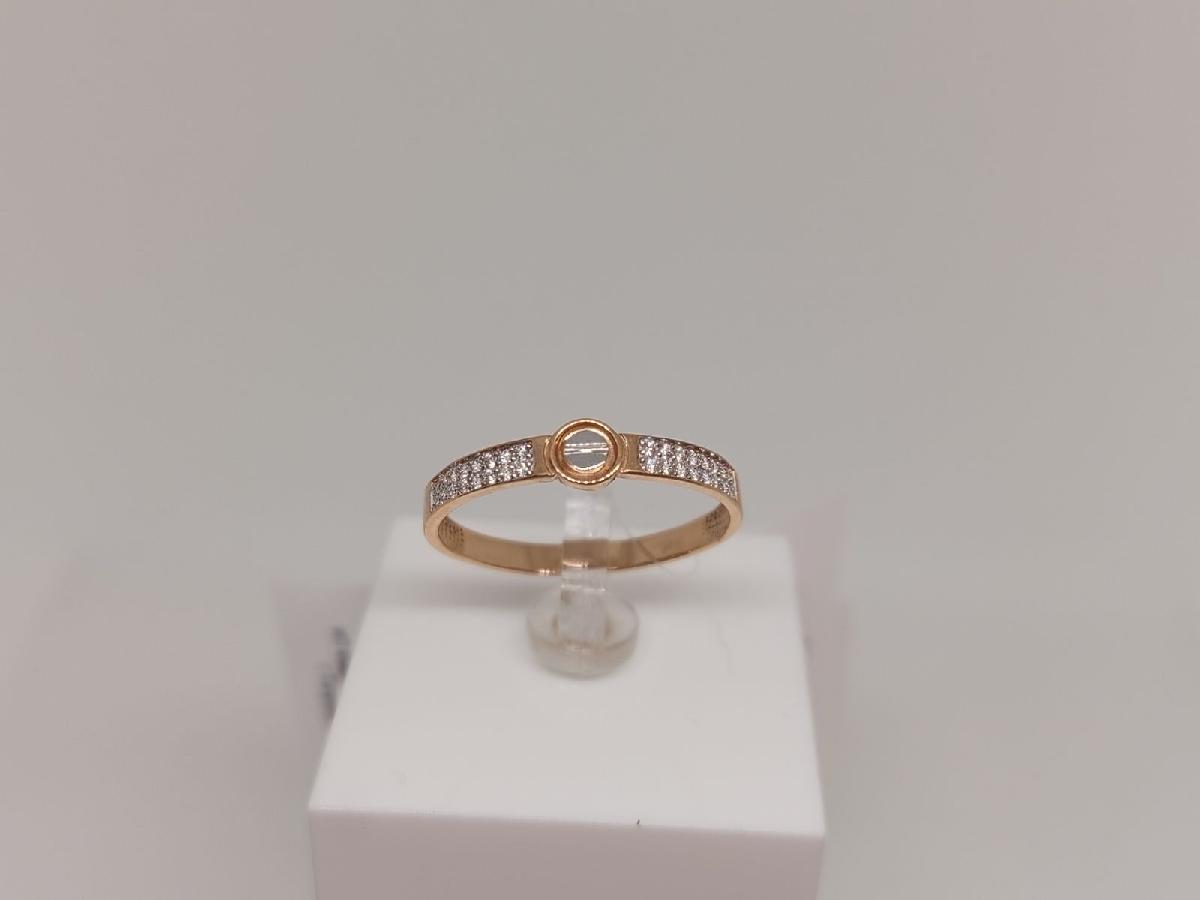 КОЛЬЦО С КАМНЯМИ (Au 585)