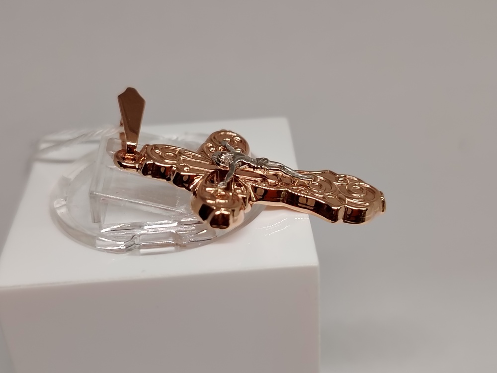 ПОДКБК585 ПОДВЕСКА КРЕСТ БЕЗ КАМНЯ (Au 585)