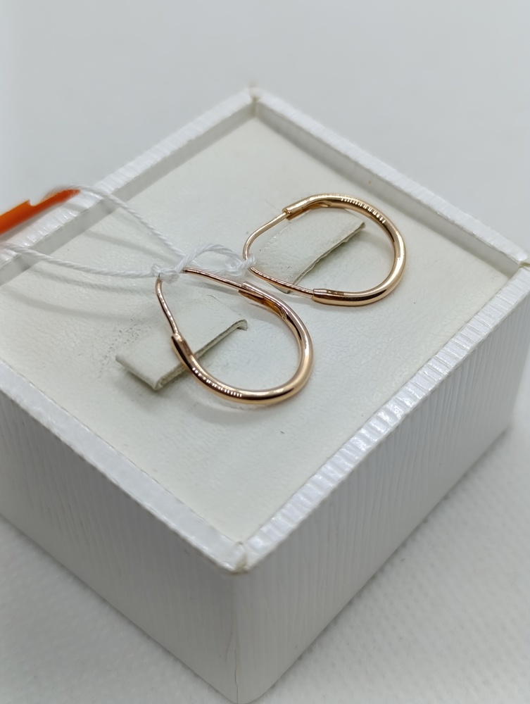 СБКМ583 СЕРЬГИ БЕЗ КАМНЯ (Au 583)