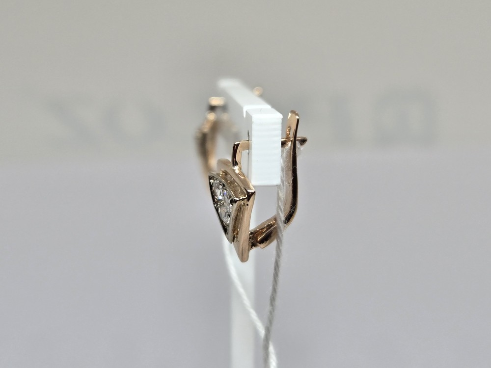 СКМИ585 СЕРЬГИ С КАМНЯМИ (Au 585)