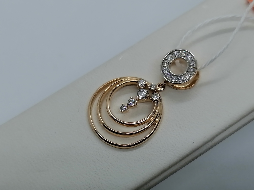 ПОДВЕСКА С КАМНЯМИ (Au 585)