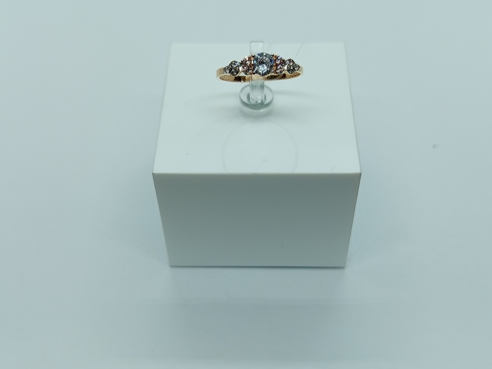 КОЛЬЦО С КАМНЯМИ (Au 585)