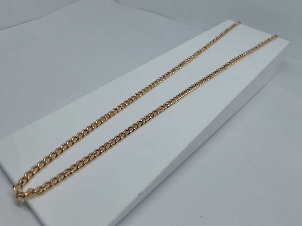 8080002П-45 ЦЕПЬ ПУСТОТЕЛАЯ Панцирное (Au 585)