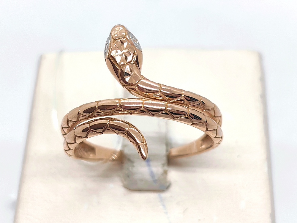 КОЛЬЦО С КАМНЯМИ (Au 585)