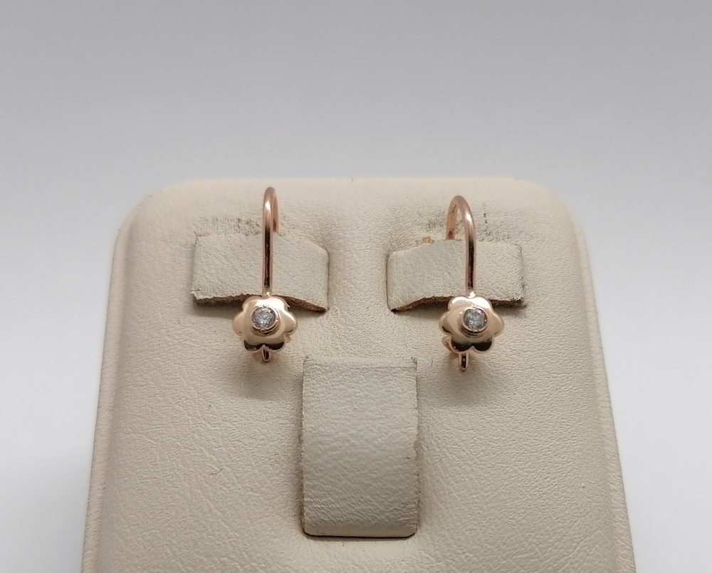 СКМ585 СЕРЬГИ С КАМНЕМ (Au 585) СКМ585 СЕРЬГИ С КАМНЕМ (Au 585)