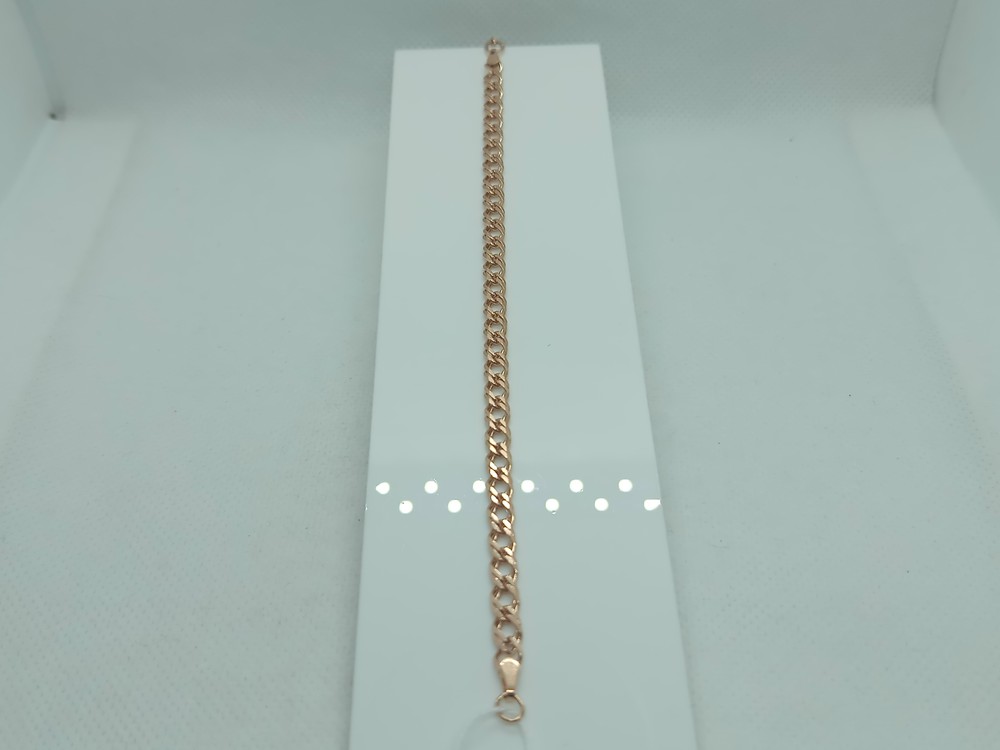 БРАСЛЕТ ПОЛНОВЕСНЫЙ Ромб двойной Au 585