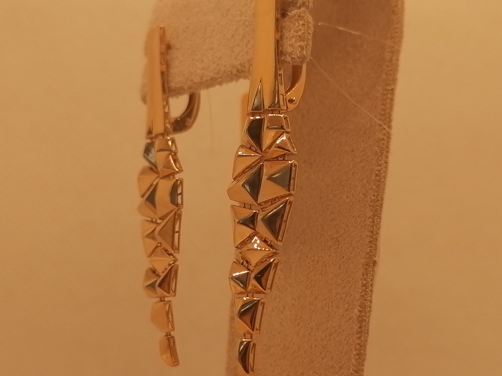 СЕРЬГИ БЕЗ КАМНЯ (Au 585)