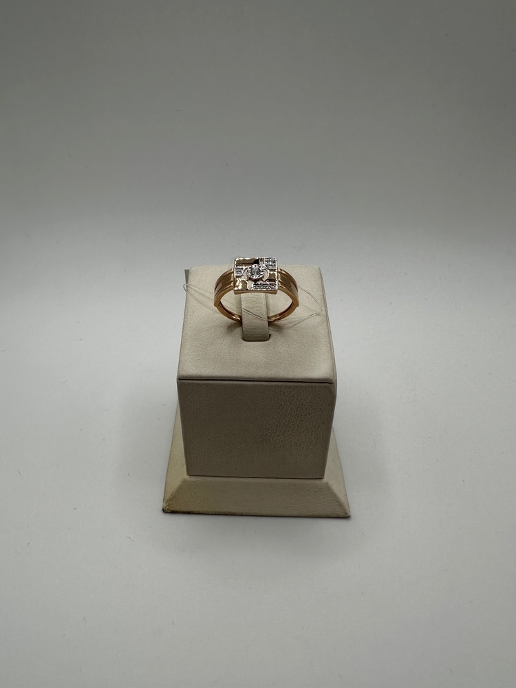 КОЛЬЦО С КАМНЯМИ (Au 585)