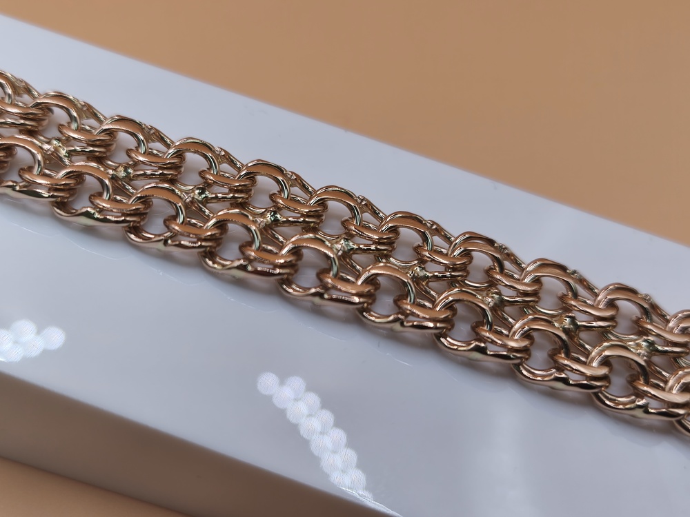 БЛБ585 БРАСЛЕТ ПОЛНОВЕСНЫЙ Бисмарк (Au 585)