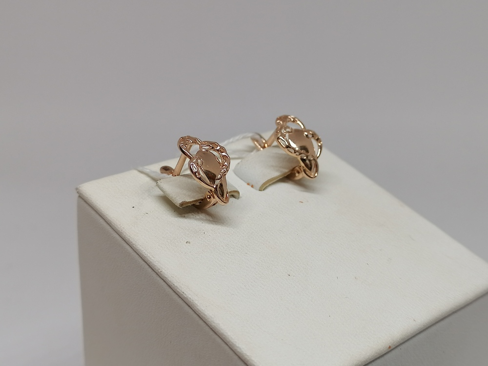 СЕРЬГИ БЕЗ КАМНЯ (Au 585)