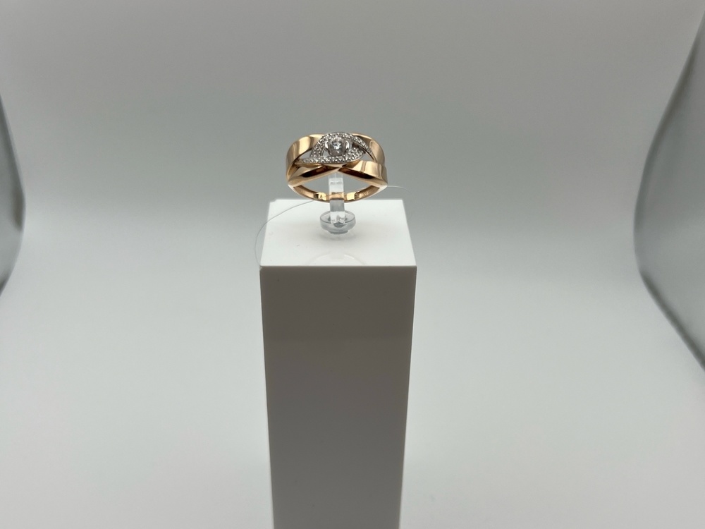 КОЛЬЦО С КАМНЯМИ (Au 585)