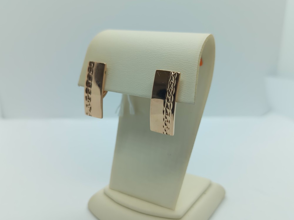 СБКМ585 СЕРЬГИ БЕЗ КАМНЯ (Au 585)