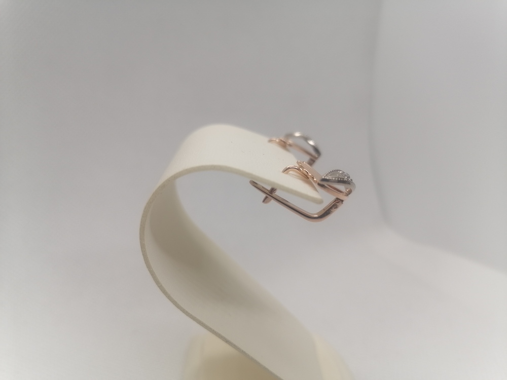 СЕРЬГИ С КАМНЕМ (Au 585)