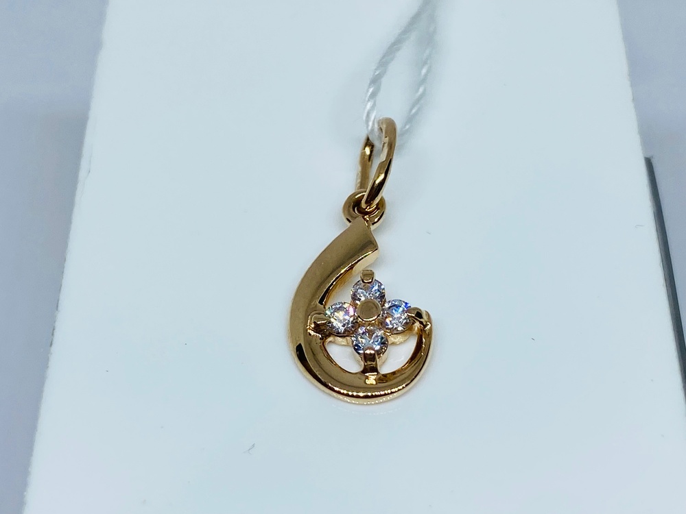 ПОДКМИ585 ПОДВЕСКА С КАМНЯМИ (Au 585)