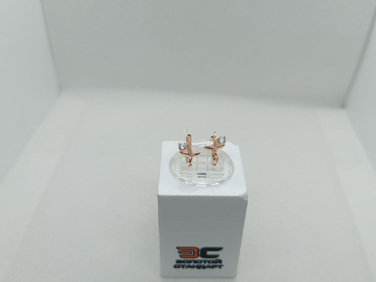 СЕРЬГИ С КАМНЕМ (Au 585)