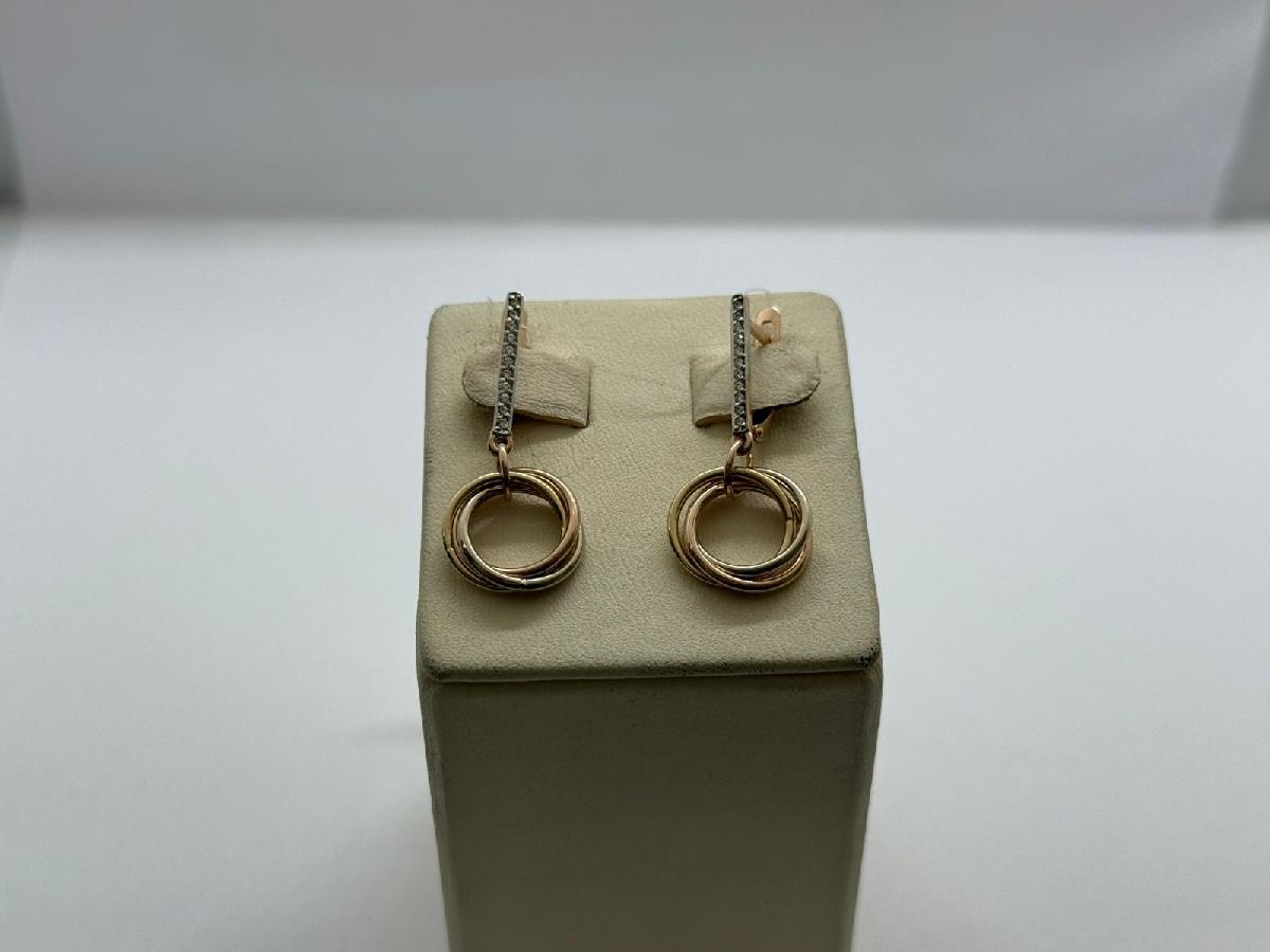 СЕРЬГИ С КАМНЯМИ (Au 585)