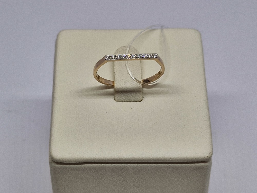 КОЛЬЦО С КАМНЯМИ (Au 585)