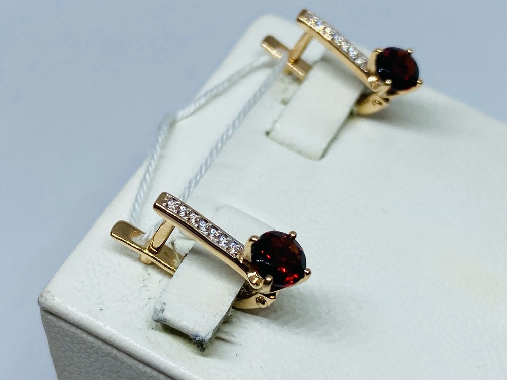 СЕРЬГИ С КАМНЯМИ (Au 585)